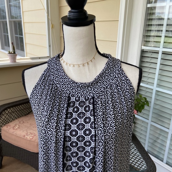 Max Edition Halter Neck Black & White Print Dress - Medium - Very Good Condition - Picture 2 of 11